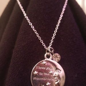 I love you to the moon and back necklace